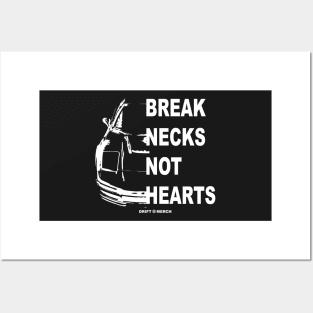 Break Necks Not Hearts Japanese Car Enthusiast Retro Posters and Art